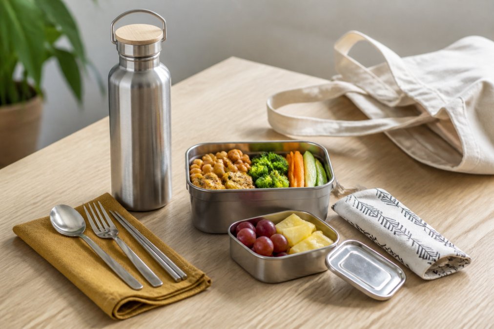 Plastic Free Office Lunch Essentials: 7 Reusable Picks