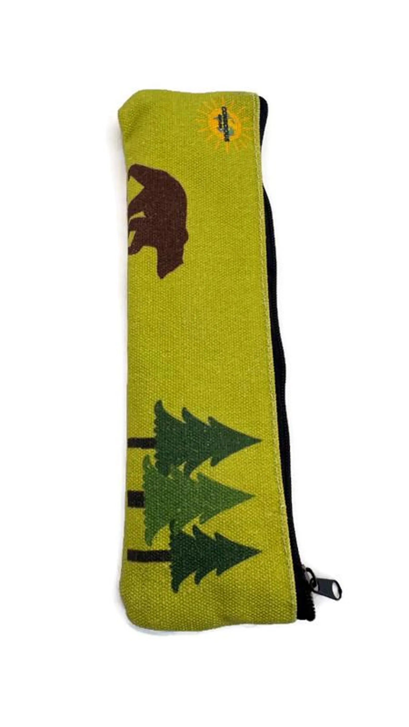 Bear Travel Cutlery Set w/ Cotton Linen Pouch