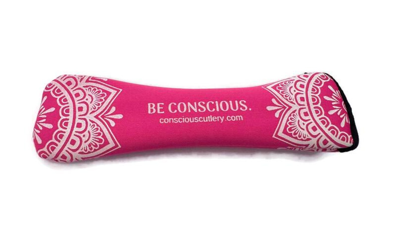 Pink Mandala Limestone Neoprene Travel Cutlery Set 