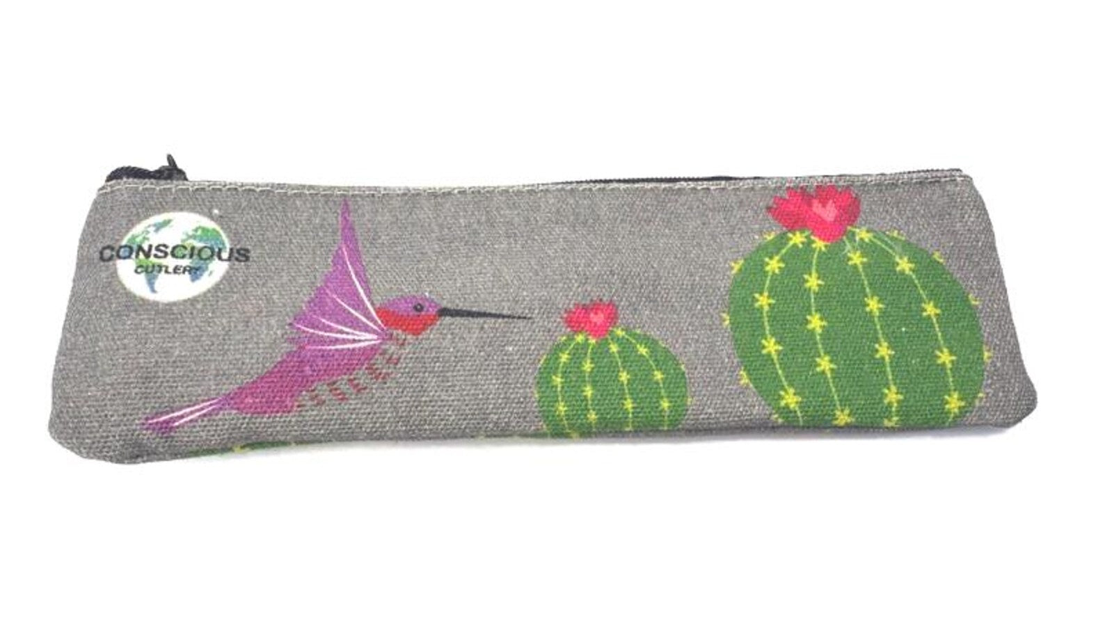 Humming Bird and Cactus Travel Cutlery Set 