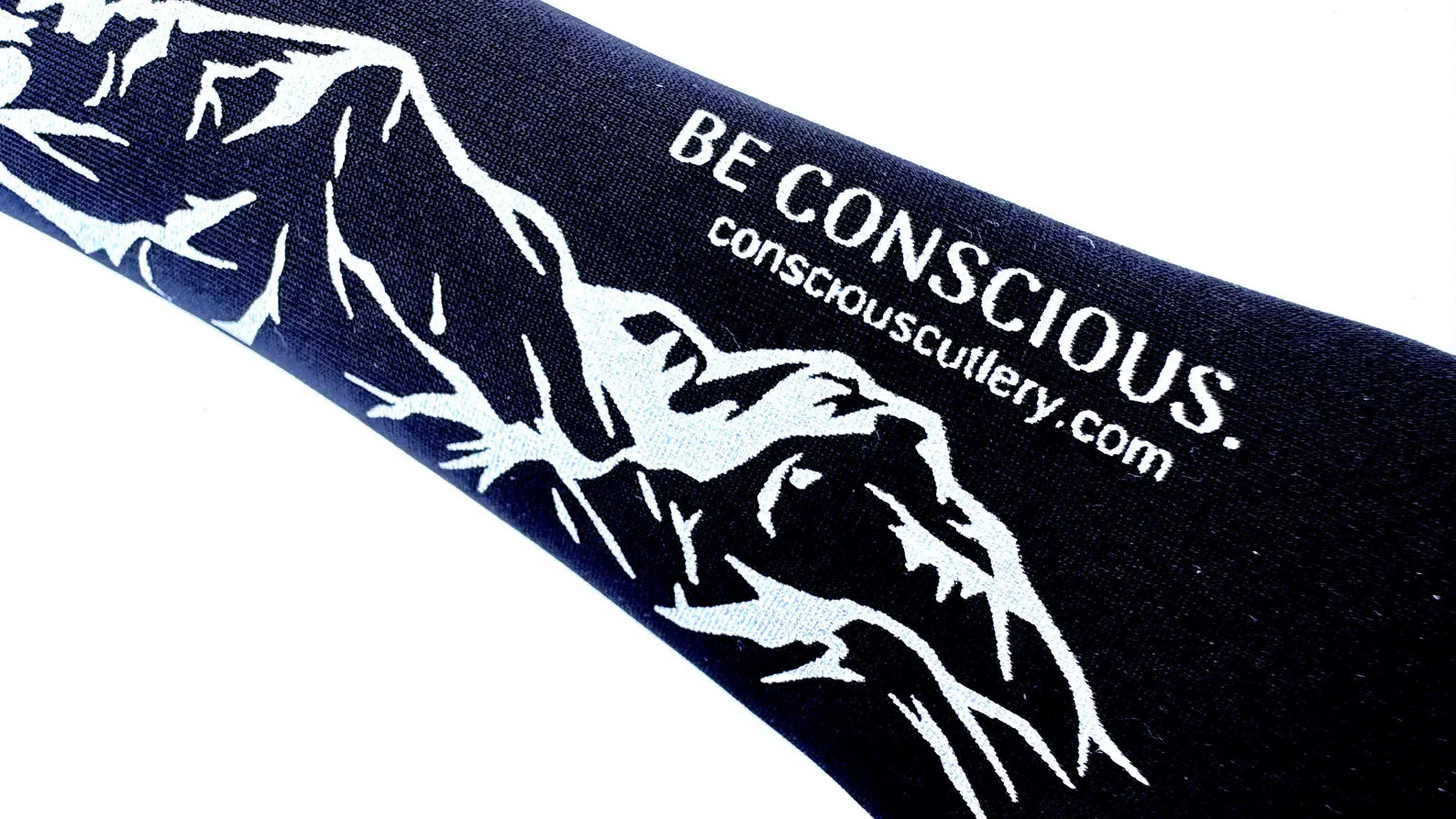 Black Mountains Travel Cutlery Set Limestone Neoprene Pouch