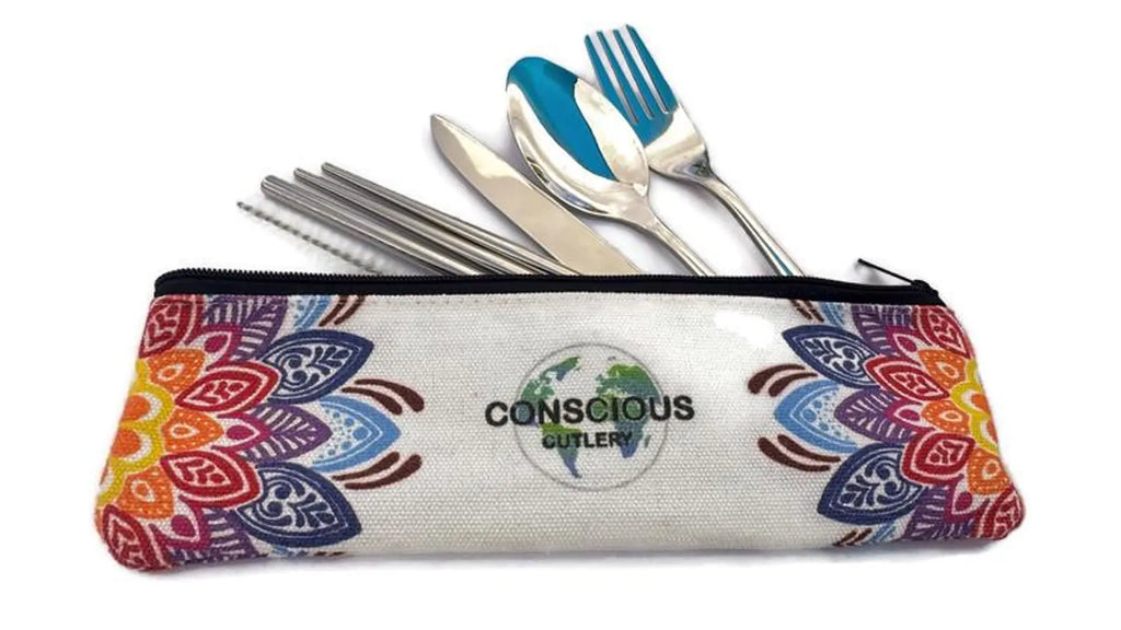 Colorful Bliss Mandala Travel Cutlery Set