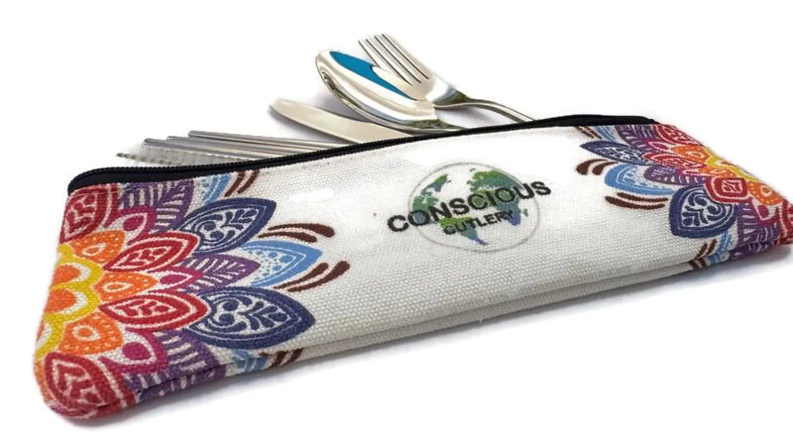 Colorful Bliss Mandala Travel Cutlery Set