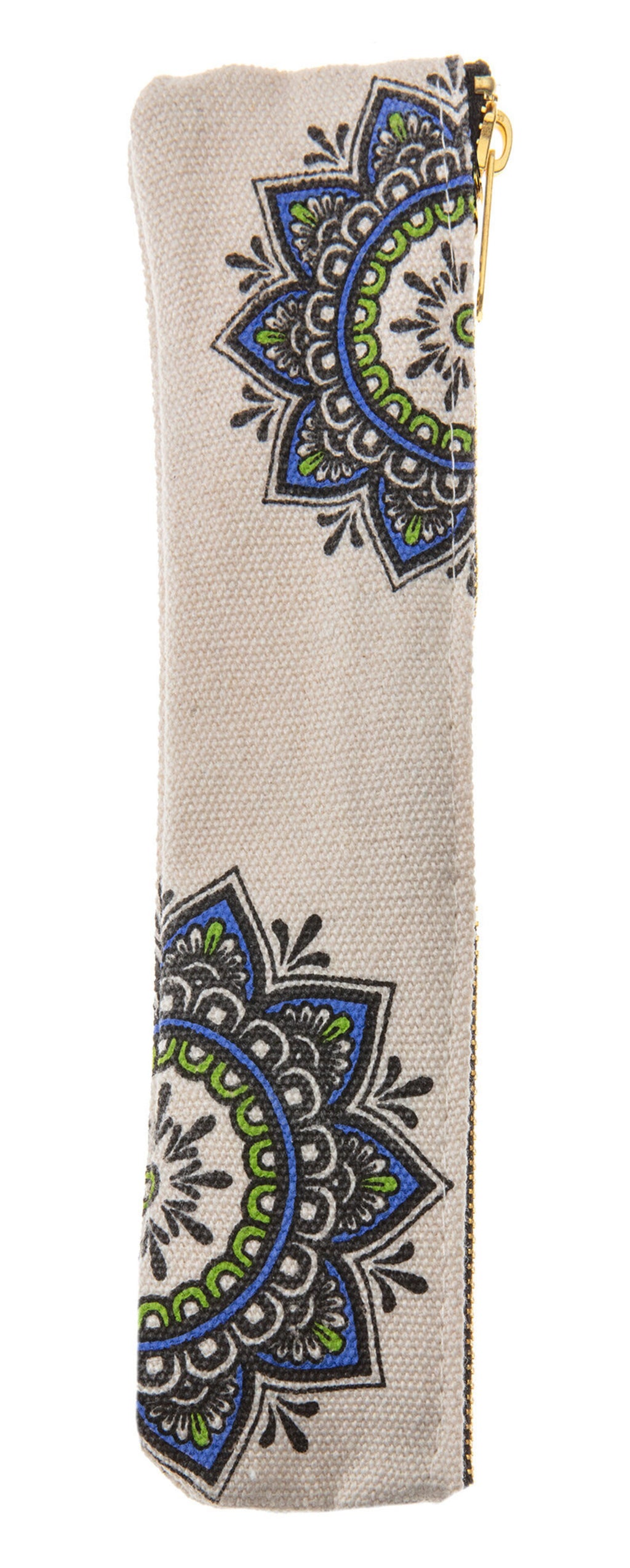 7 Piece Travel Cutlery Set With Hemp Pouch MANDALA