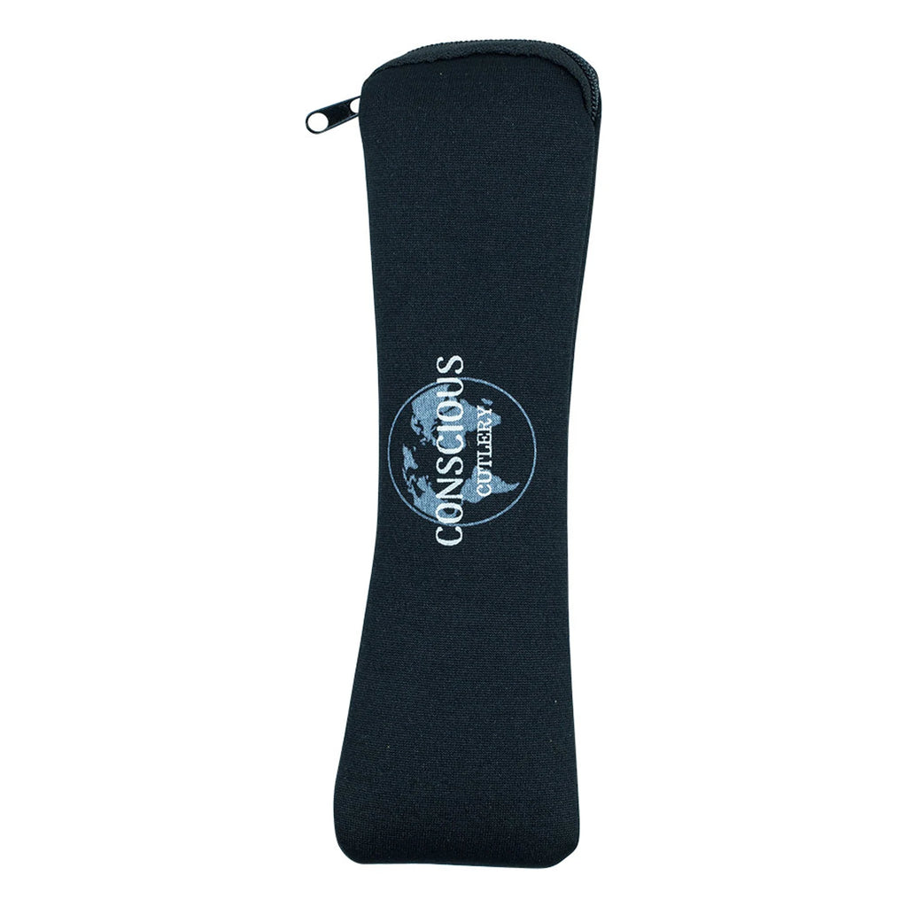 Black Mountains Travel Cutlery Set Limestone Neoprene Pouch